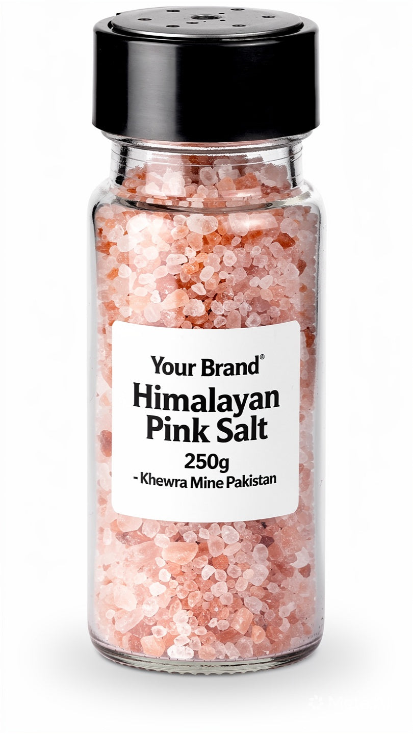 100% Pure Himalayan Pink Salt 250g - Cooking & Table Salt from Pakistan