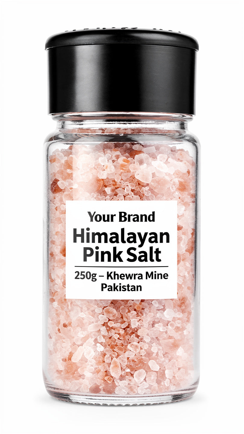 100% Pure Himalayan Pink Salt 250g - Cooking & Table Salt from Pakistan