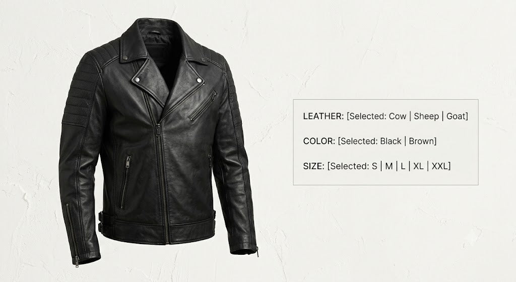 Mens Premium Leather Jacket